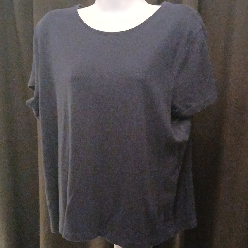 Croft & Barrow Navy Blue Short Sleeve Tee